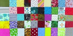Classic Scrap Pack – 1,000 Pieces – Mixed Sizes No Duplicates – 100% Cotton 5614