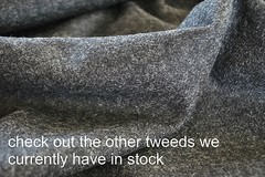 Tweed material by the metre in plain green – fabric yard