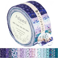 40 PCS Jelly Roll Cotton Fabric Strips For Quilting PreCut Bundle 2.5×45 Inch