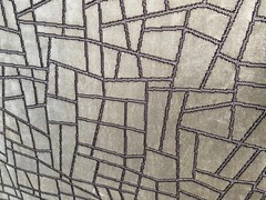 2YD ZINC TEXTILE Kiesler Jacquard Velvet Silver Grey Fabric Belgium $680 Retail