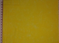 Island BATIK Cotton Fabric Yellow Palm HALF YARD BTHY
