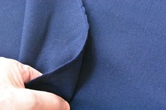 By 1/2 Yd, 62″ Wide, Solid Navy Light-Weight Wool-Blend, P3826