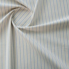 145cm Wide Yarn Dyed Cotton Fabric Blue Check Stripe Linen Look Bag Dress