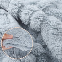 Thickend Jacquard Flannel Fabric for Pajama Soft Warm Blanket Cushion DIY Sewing