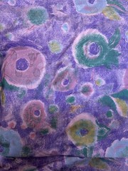 Multicolor of Lavender Floral Print Fabric Sold by the Yard 44″ wide