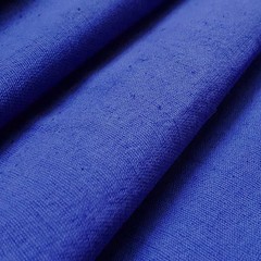 Royal Blue Cotton Linen Fabric By The Yard, 42 inches width Blue Cotton Fabric