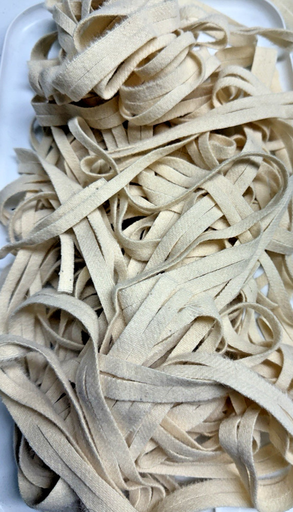 Off White -Cut Size #8 – 100% Wool Fabric for Rug Hooking