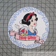 BonEful Fabric Cotton Quilt VTG Disney Snow White Applique Block Boutique Girl L