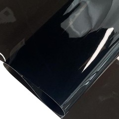 ONEART | Black Transparent Leather Vinyl, 30 Gauge Solid Color See-Through Wa…