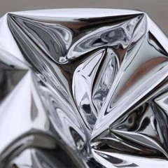 Double-sided Silver Mirror Composite Reflective Fabric DIY Costumes 50CMx137cm