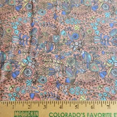 Joann Exclusive Bird Floral Flannel Fabric 44×32″ Peach Nature Boho Print Soft