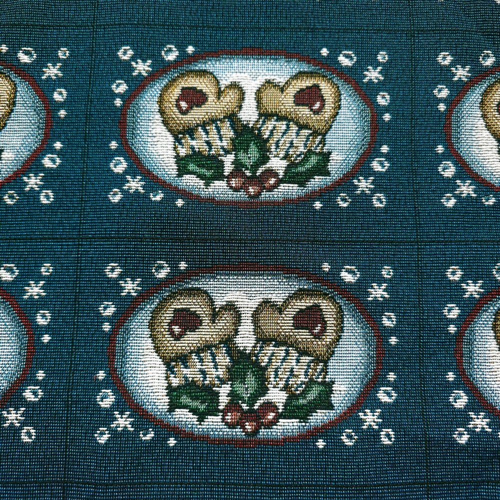 Holiday Mitten Tapestry Fabric 54″ By The Yard