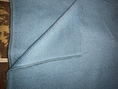 2pcs dark teal textured satiny weave upholstery fabric, 68″Wx114″L & 110″L