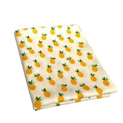 Qililandiy 100% Cotton Pineapple Print yard, Multicolored With Yellow
