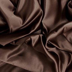 Audrey BROWN Polyester Dull Satin | Matte Satin Fabric for Gowns, Dresses, Skir