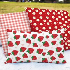Versatile 12 Pcs Strawberry Fabric for DIY Projects – 18×22 Inch Fat Quarters