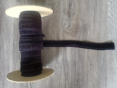 BLACK Fringe 1″ Bias Thick Looped Edging Throw Pillow Trim -Spool 15 Yards +