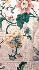 Margin Designs by Stanley King Studio Floral Design Material 2.5 yds x 55 in