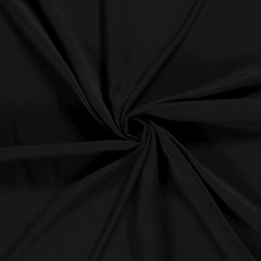 Plain Viscose Poplin Fabric Material BLACK