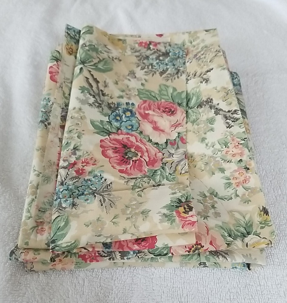Ralph Lauren Brittany Floral Fabric Remnants Vintage USA 100% Cotton