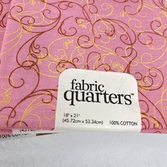 Mixed Lot of 12 Quilt Fabric Quarters JoAnn Stores 2007-09 Brown Tan Pink