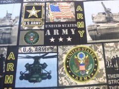Fleece Fabric – US Army Camo Fleece (60″ Wide x 36 ” long)