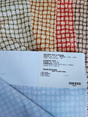 LOT of 4 FABRIC Showroom Samples SUR LA GRASSE REMNANTS 26″x 26″ AUGUST SALE