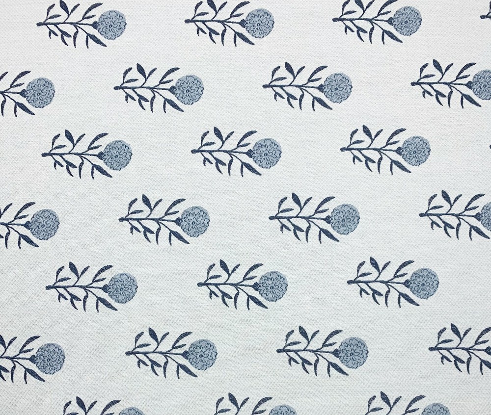 BALLARD DESIGNS FLORAL CORNFLOWER BLUE SUNBRELLA PERFORMANCE FABRIC BY YARD 54″W