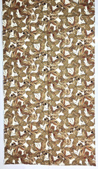 Shimmer Butterflies Metallic Gold On Cream Cotton CM9294 Timeless Treasures BTY