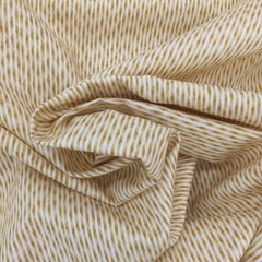 4.5 Yard Remnant of Yellow and White Striped Home Decor Fabric