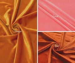 Stretch Velvet Fabric 4 Way Spandex Polyester 60 Inch Wide Soft Luxury