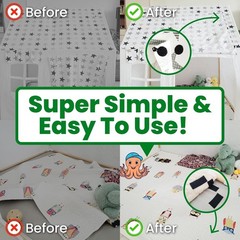 Double-Sided Adhesive Fabric Strips – 1×4 Inch for Crafts, Easy No Sew Solution