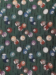 Vintage Fabric Billiards Pattern Tapestry/Upholstery 54 Inches – Sold By Yard