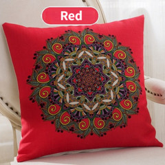 2 PCS Boho Ethnic Throw Pillow Case Linen Cushion Cover Sofa Bed Home Decor