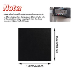 Black 1/8″ Foam Backed Suede Headliner Material Roof Liner Sagging Upholstery