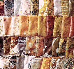 ABB Pure Silk Saree Fabric Squares 15 Pc for Craft Quilting Doll Dress NO TARIFF
