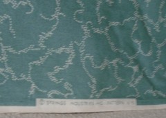 Vintage Springs Cheater Quilt Peach Green Floral Basket 6 Repeats #6151 44x 204″