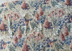 Vtg 1987 House ‘N Home Pink Purple Teal Floral Drapery Fabric 54″ 6.5 Yards