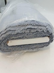 Whispy Snuggle Gray Faux Fur Plush Polyester Fabric Bolt 58/60″ Wide Craft