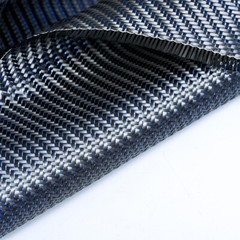 3K 250gsm Carbon Fiber Blue Metallic Reflection Mixed Twill 100*50cm (40″*20″)