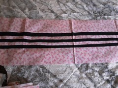 Fabric 4 Breast Cancer Stripes To Quilt 44 L X 11 W Multicolor