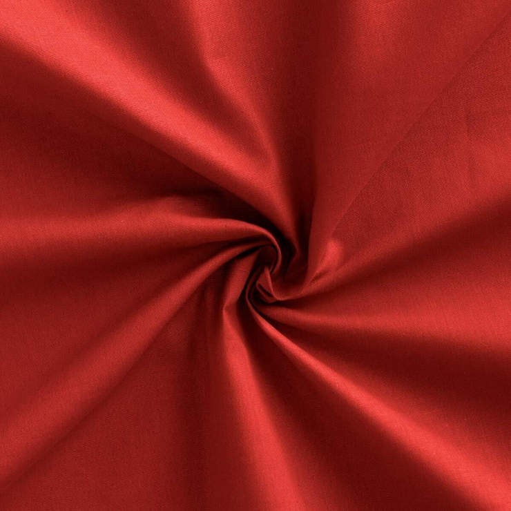 Fabric by the meter and tablecloths pattern red color | MADE IN ITALY | 100% Cotton