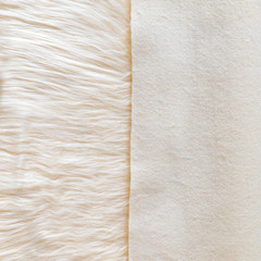 Faux Fur Fabric for Crafts, Gnomes, Animal Costumes, Cushions, Decorations Ivory