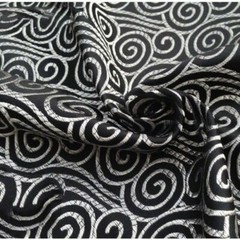 Chinese Cloud Printed Satin Silk Fabric Cloth Costume Cheongsam Upholstery DIY