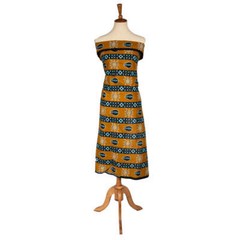 African Print Fabric Earth Tone 100% Natural Cotton 44/45″ Wide 998358-1