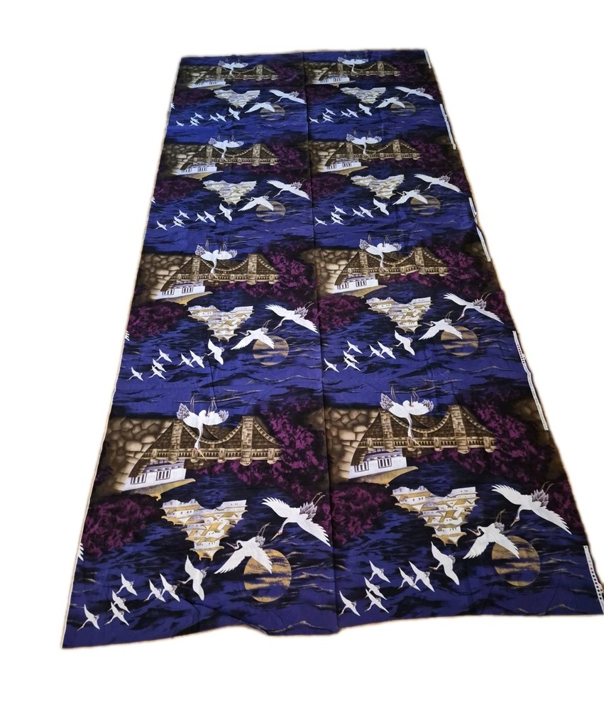 KONA BAY Fabrics Quilting Fabric Asian Crane Temple Moon 2.5 YDs x 43″ Cotton