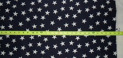 Vintage Lida Inc F13004 Le Star Fabric navy white 58″ wide X 2 yards