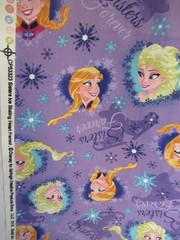 FROZEN FABRIC SISTERS ICE SKATING HEART FRAMED DISNEY FABRIC 30″ X 44″