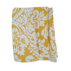 Braemore Fabrics Yellow Cream Damask Paisley Floral Cotton Decor Fabric 36×44 in