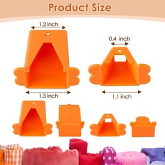 Ceoighe 1 Pack Jelly Roll Fabric Tube 3.15 x x 1.18 inches, Orange